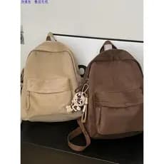Mochila 2025 novo estilo simples mochila Retro estilo Hong Kong mochila feminina estudante universitário na moda saco de