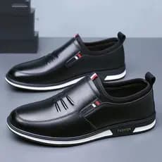Sapatos de couro casuais masculinos 2025 primavera outono novo estilo antiderrapante respirável couro macio sola macia d