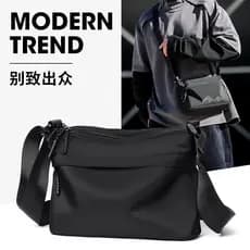 2025 novo estilo leve náilon bolsa mensageiro masculina Casual bolsa de ombro portátil masculino passeio portátil pequen