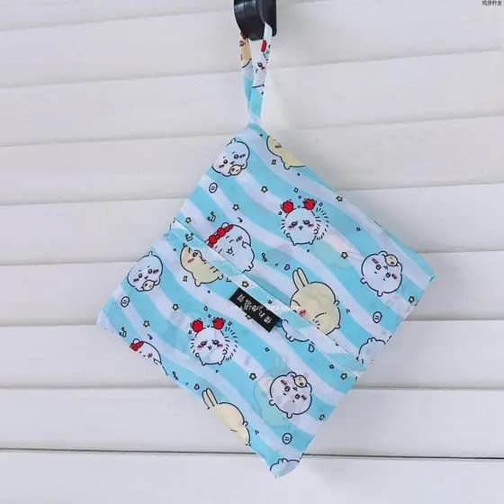Japonês novo estilo dobrável Eco-Friendly saco de compras supermercado armazenamento de grande capacidade pode pendurar 