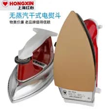 Shanghai coração vermelho antiquado 500W 700W adesivo de engomar folheado tipo seco ferro sem vapor ferro elétrico conti