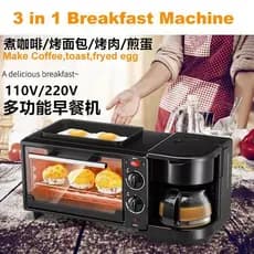 Exportação 110V forno elétrico grande capacidade 7L cozimento controle de temperatura cronometragem forno café três-em-u