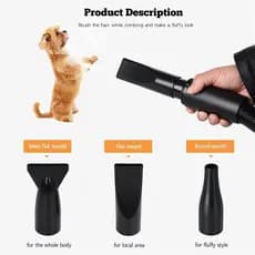 Secador de cabelo para animais de estimação 110V Secador de cabelo para cães de alta potência silencioso grande Cachorro
