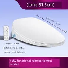 Tampa de vaso sanitário sem controle 110V Capa de vaso sanitário inteligente Totalmente automática Aquecimento elétrico