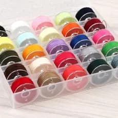 Bobina de movimento doméstico com linha doméstica, máquina de costura à moda antiga, bobina multifuncional, linha colori