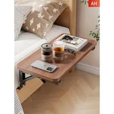 Prateleira de cabeceira do quarto cabeceira dobrável placa suporte cama lanche rack armazenamento pendurado rack laminad