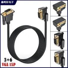 Cabo vga de cabeça banhada a ouro Cabo de conexão de monitor de computador HD Host Supermercado Receptor de dinheiro Dis