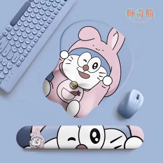 Alta valor Jingle gato coelho pulseira Mouse pad 3D pulseira de espuma de memória teclado resto menina escritório comput