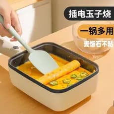 Frigideira retangular frigideira antiaderente Tamagoyaki Plug-In grosso ovo queima ferramenta útil pedra médica bife fri