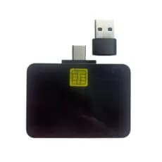 Gravador de cartão Unicom de telecomunicações móvel USB tipo-C, suporte para leitor de cartão inteligente de meia seção