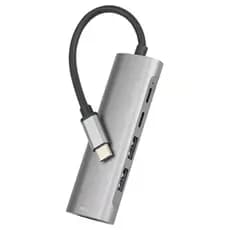 Estação de acoplamento cinco em um tipo-c para usbhub Hub PD Divisor de extensão de Notebook de computador de carga rápi