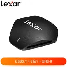Leitor de cartão Lexar Lexar Lexar USB3.1 Cartão SD/cartão TF/cartão CF Leitor de cartão 3 em 1 multifuncional de alta v
