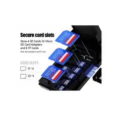 Budi2025 Novo Estilo Leitor de Cartão SD Cartão TF Celular Computador Universal Caixa de Armazenamento Multifuncional