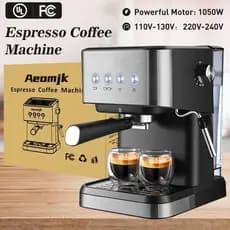 Máquina de café padrão americano 110v doméstica totalmente semiautomática padrão britânico extração de alta pressão espu