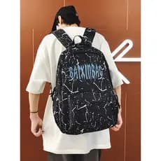 Mochila escolar masculina, roupa de rua, grande capacidade, à prova d'água, mochila de viagem feminina, estudante do ens