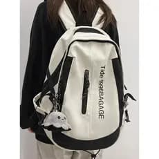 Mochila escolar de grande capacidade série escura estilo ferramentas júnior escola secundária estudante mochila tiro de