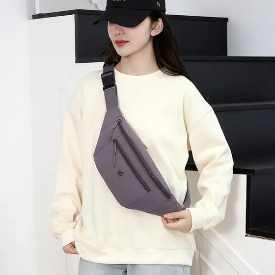Casual japonês saco do mensageiro senhoras saco de rua Wear saco de peito meninas saco de cintura dos homens bolsa de om