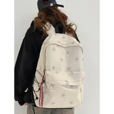 2026 nova chegada reflexiva estrela mochila masculino feminino estudantes universitários grande capacidade leve redução