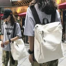 Mochila multiuso feminina versão coreana estudante universitário mochila feminina de lona de grande capacidade bolsa Dia