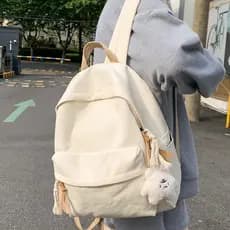 Original nicho Design lona mochila feminina estudantes universitários estilo universitário literário estudantes do ensin