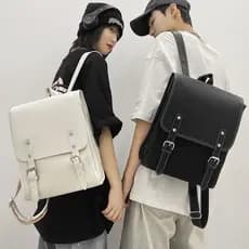 2025 Novo Estilo Moda À Prova D 'Água PU Couro Masculino Mochila Pequena Bolsa Escolar de Viagem Feminino Alunos do Ensi