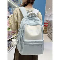 Multi-compartimento grande capacidade mochila meninas estudantes do ensino médio estudantes do ensino médio mochila leve