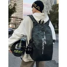 Moda legal camuflagem mochila das mulheres dos homens de grande capacidade repelente de água saco de ciclismo saco de ca