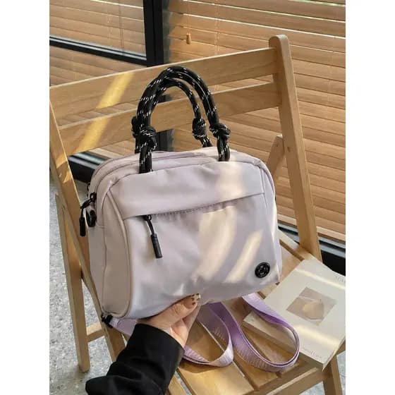 Rosa novo estilo estilo coreano saco do mensageiro feminino trabalho grande capacidade de um ombro Commuter saco multifu