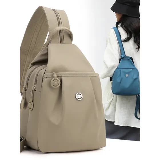 KVKY novo estilo multifuncional mochila feminina saco de peito leve saco do mensageiro lazer esportes montanhismo Multi-