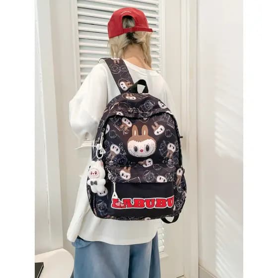Mochila escolar leve fofa para estudantes da escola primária, mochila Tutorial de classe de grande capacidade, mochila C