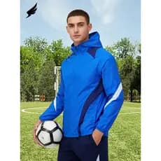 Roupas de treinamento esportivo de futebol novo estilo jaqueta corta-vento de camada dupla à prova de vento à prova d'ág