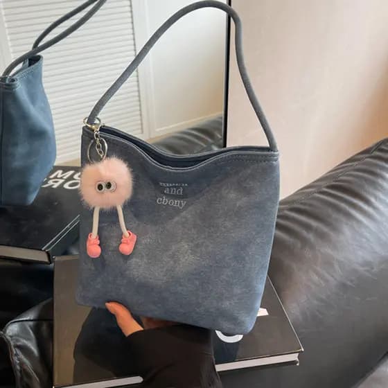 Bolsa de ombro pequena bolsa balde moda estilo ocidental japão coreia 2023 novo estilo na moda INS temperamento axilas s