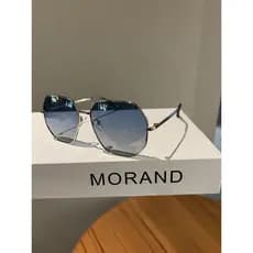 Transparente transparente azul foto óculos de sol masculino poligonal Metal condução óculos de sol versão coreana na mod