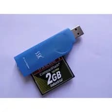 SSK King USB2.0 Leitor de cartão de alta velocidade Câmera SLR Leitor de cartão CF Âmbar SCRS028 Leitura direta 50 pinos
