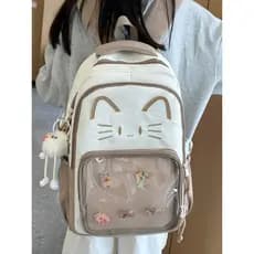 Bar Chi saco de dor transparente mochila feminina quinta série bonito macio menina estudante saco de escola júnior grand