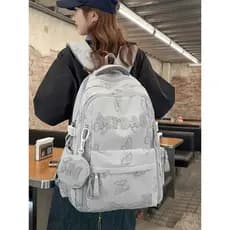 Almofada de ar estilo borboleta reflexiva mochila homens mulheres escola primária sexta série mochila feminina júnior es
