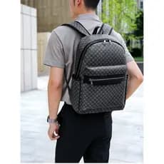 Mochila masculina mochila Street Wear high-end Commuter computador saco Casual high-end estudante universitário mochila