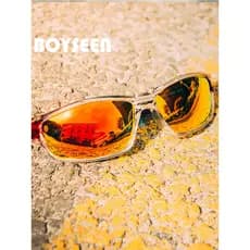 BOYSEEN polarizado óculos de pesca masculino revestido reflexivo óculos de sol UV400 esportes ciclismo motocicleta óculo