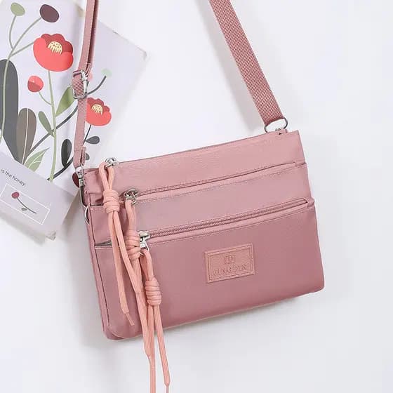 Bolsa de moedas feminina novo estilo Multi-camada saco do mensageiro bolsa de ombro à prova dwaterproof água náilon lona
