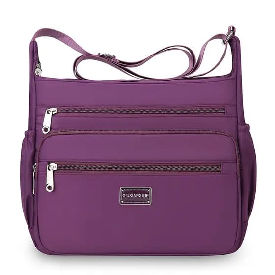2025 Novo estilo bolsa mensageiro de grande capacidade bolsa de pano leve bolsa de mãe de meia-idade bolsa de ombro mult