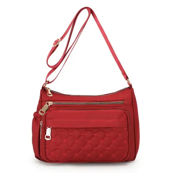 Bolsa de lona feminina 2024 novo estilo Oxford pano ombro mensageiro saco de meia-idade idosos náilon negócios senhoras