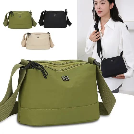 Bolsa mensageiro feminina de meia-idade, tecido Oxford, outono inverno, bolsa de viagem de grande capacidade, tudo-