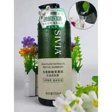 Sivia Sivia Sivia Extrato Botânico Shampoo Puro Controle de Óleo Fofo Desengordurante Shampoo Macio Homens Mulheres Senv