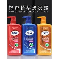 Shampoo Suave Anticaspa Efeito Verde 750g Caspa Cabelo Famoso Chen Ginkgo Essência Shampoo Suave Shampoo