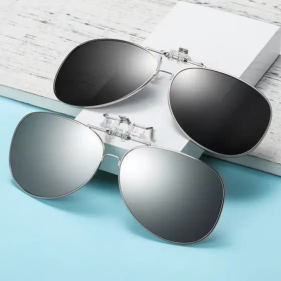 Óculos de sol que mudam de cor clip-on masculino miopia dedicado polarizado óculos de sol clip-on pode virar para dirigi