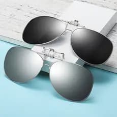 Óculos de sol que mudam de cor clip-on masculino miopia dedicado polarizado óculos de sol clip-on pode virar para dirigi
