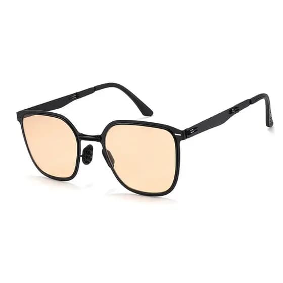 2024 novo estilo exclusivo dobrável luz óculos de sol moda ins estilo guarda-sol biscoito dobrável óculos de sol portáti