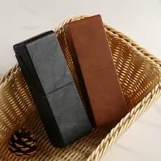 Original High-End estilo de couro simples na moda suporte do telefone móvel luz portátil estilo masculino feminino armaz