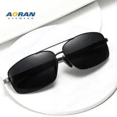 Óculos de sol polarizados Anti-deslumbrante de alta definição masculino na moda dominador condução óculos de sol dedicad