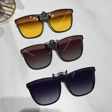 Gm óculos de sol clip-on masculino condução polarizado grande escondido Flip-Up clip-on óculos de sol feminino Ultra